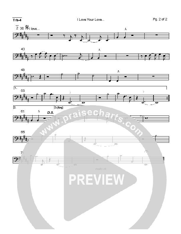 I Love Your Love Trombone 4 (Paul Oakley)