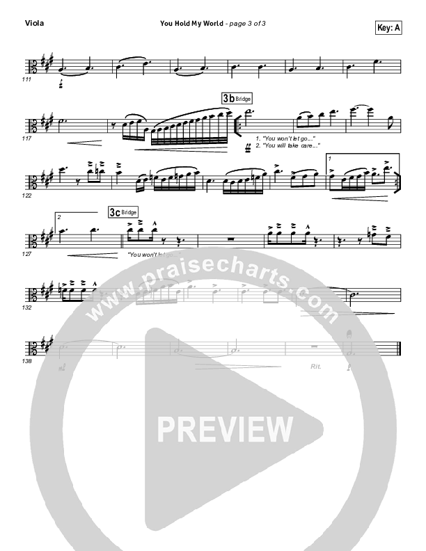 You Hold My World Viola (Israel Houghton)