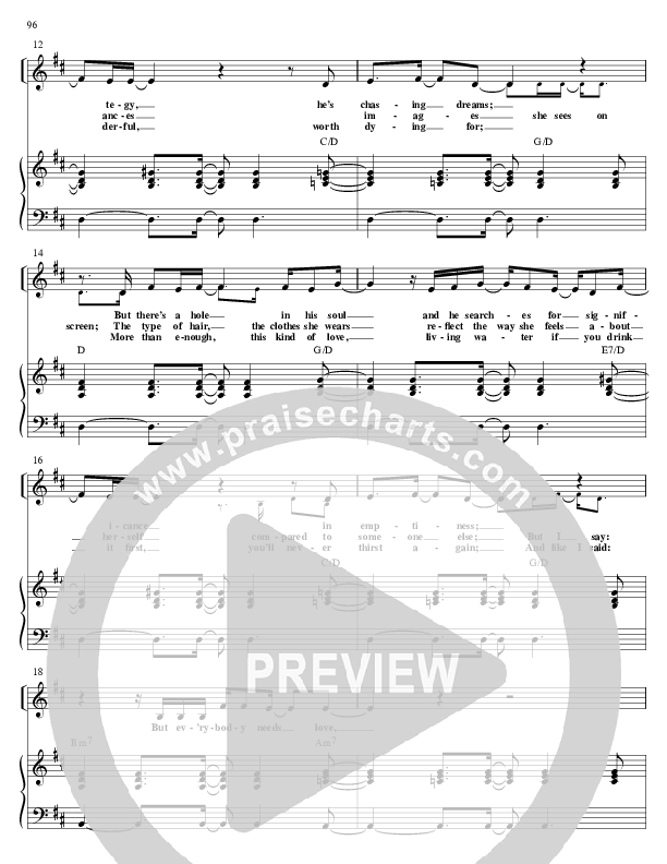 Name Of Love Piano/Vocal (Israel Houghton)