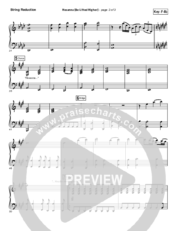 Hosanna (Be Lifted Higher) Synth Strings (Israel Houghton)