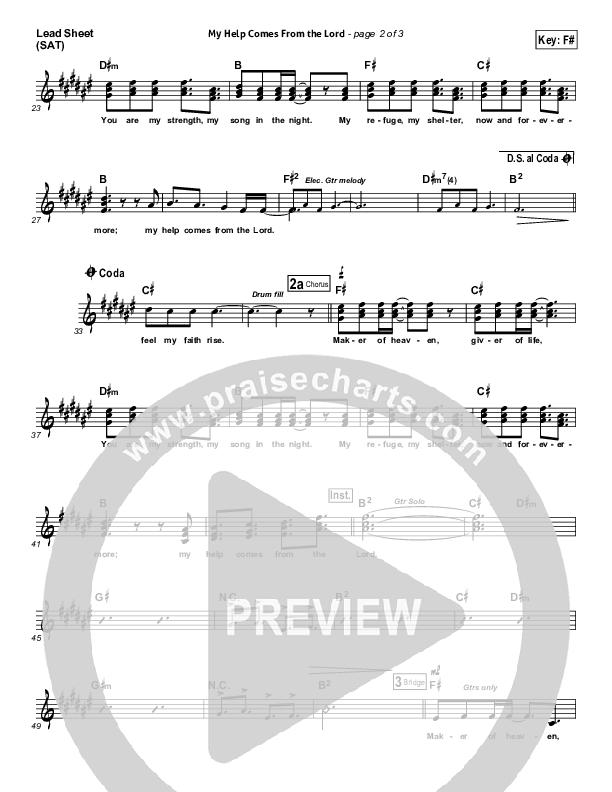 My Help Comes From The Lord Lead (SAT) (The Museum)