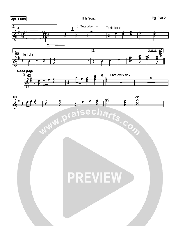 It Is You Flute (Hillsong Worship)