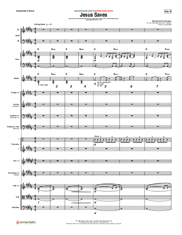 Jesus Saves Conductor's Score (Jeremy Camp)