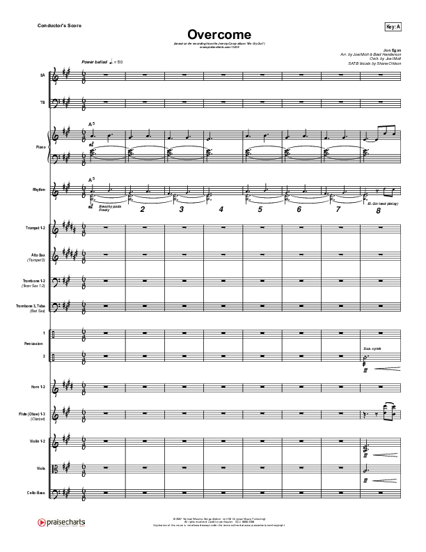 Overcome Conductor's Score (Jeremy Camp)
