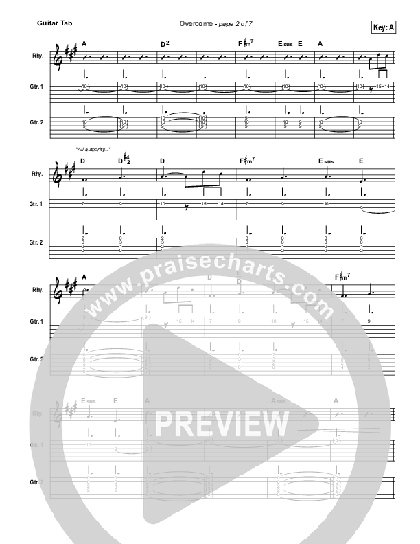 Overcome Guitar Tab (Jeremy Camp)