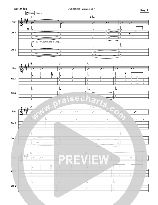 Overcome Guitar Tab (Jeremy Camp)