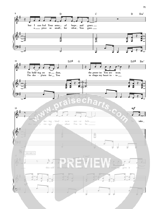 Unrestrained Lead & Piano (Jeremy Camp)