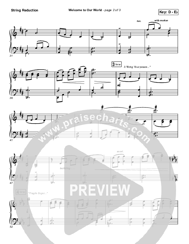 Welcome To Our World Synth Strings (Michael W. Smith)