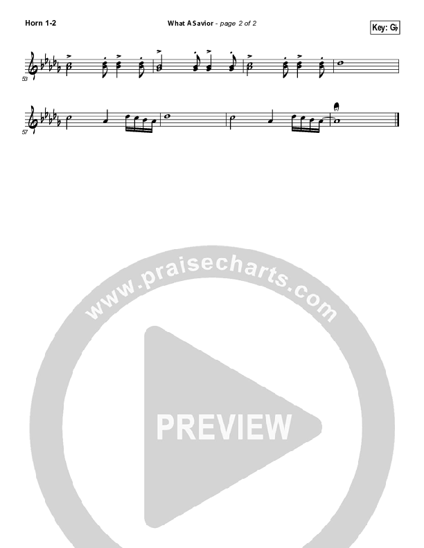 What A Savior French Horn 1/2 (Laura Story)