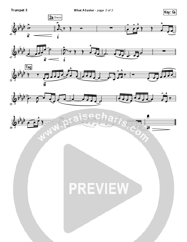 What A Savior Trumpet 3 (Laura Story)