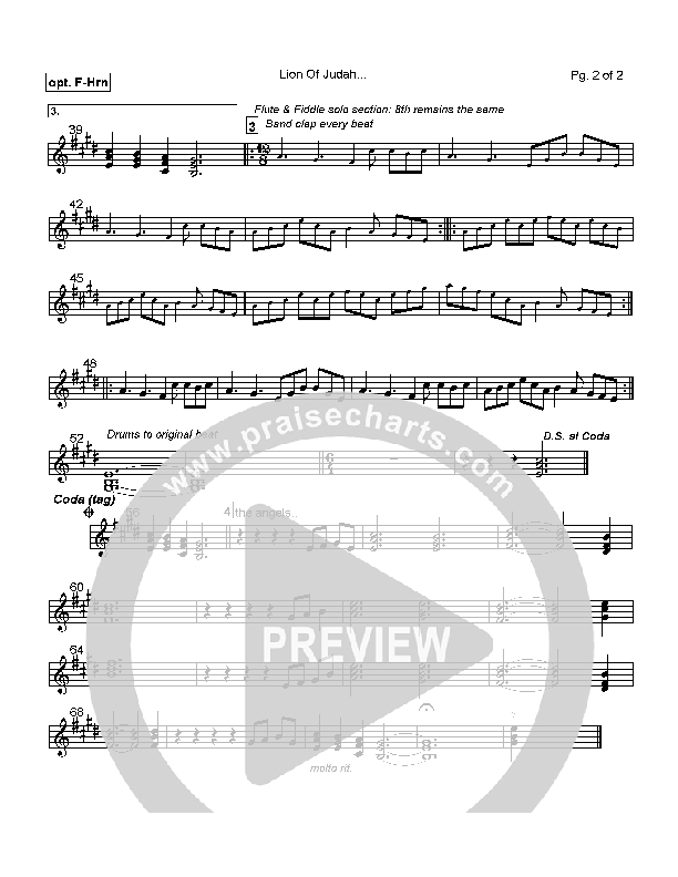 Lion Of Judah French Horn (Robin Mark)