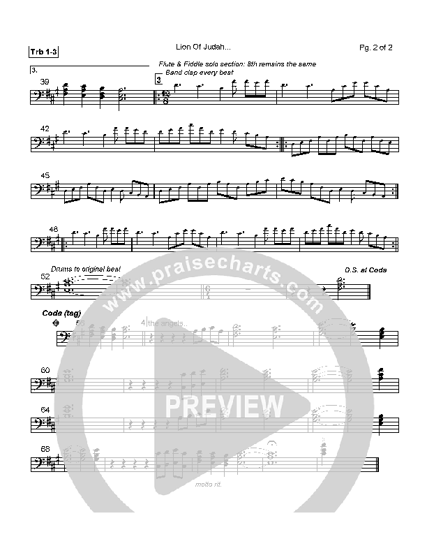 Lion Of Judah Trombone 1/2/3 (Robin Mark)