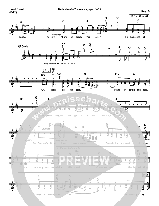 Bethlehem's Treasure Lead (SAT) (Bob Fitts)