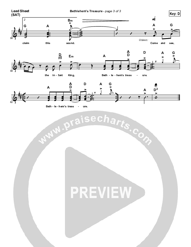 Bethlehem's Treasure Lead (SAT) (Bob Fitts)