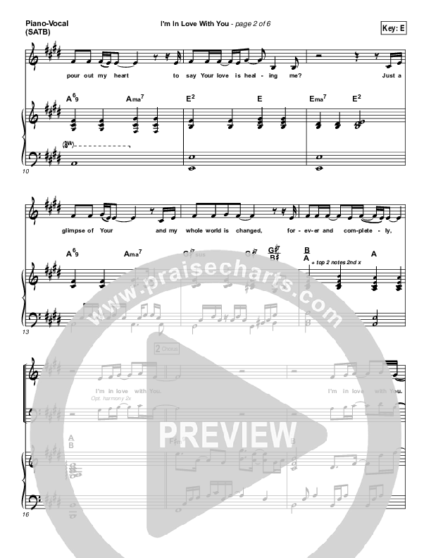 I'm In Love With You Piano/Vocal (SATB) (Klaus / Kari Jobe)