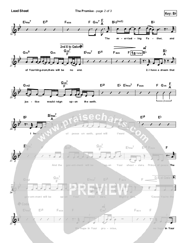 The Promise Lead Sheet (Klaus)