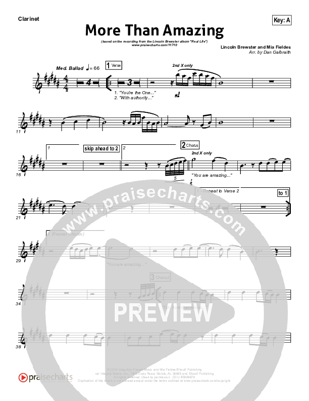 More Than Amazing Clarinet (Lincoln Brewster)