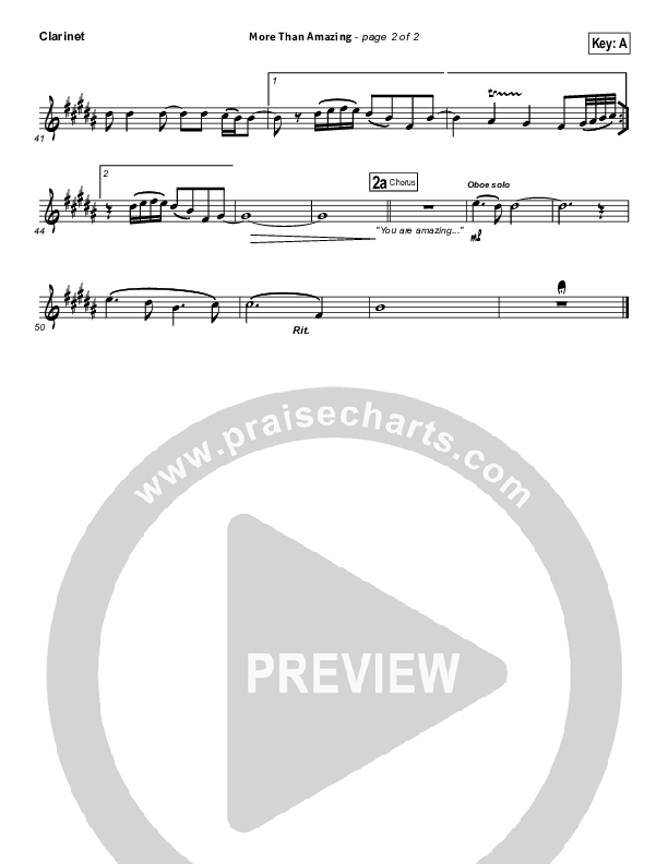 More Than Amazing Clarinet (Lincoln Brewster)