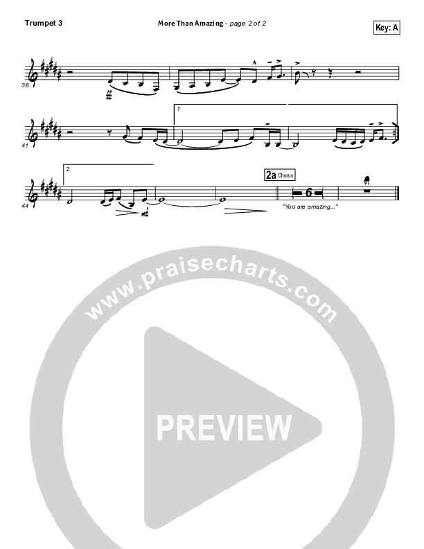 More Than Amazing Trumpet 3 (Lincoln Brewster)