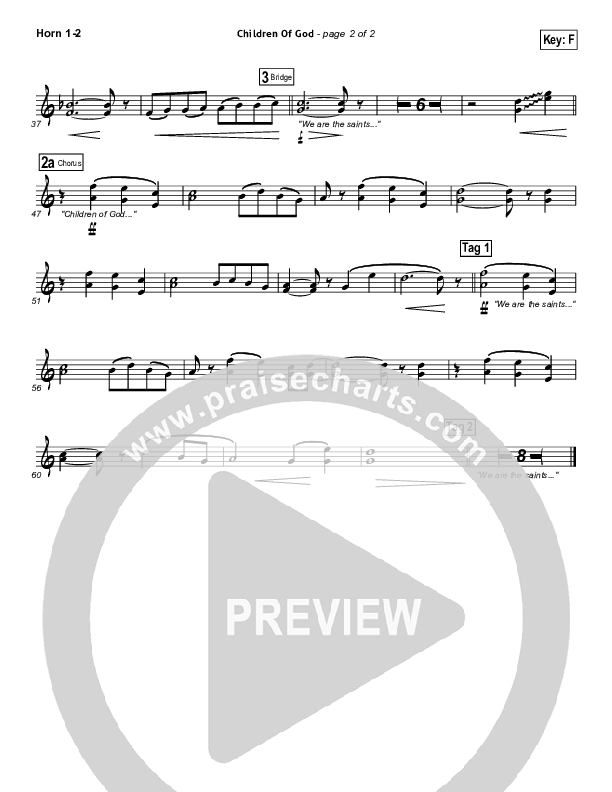 Children Of God French Horn 1/2 (Third Day)