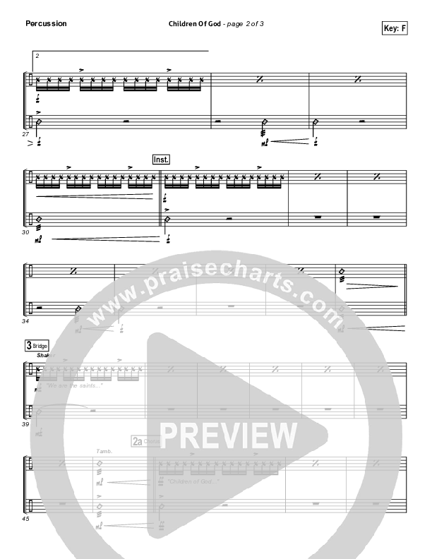 Children Of God Percussion (Third Day)