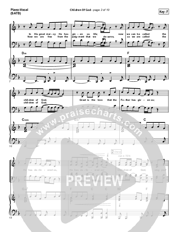 Children Of God Piano/Vocal (Third Day)