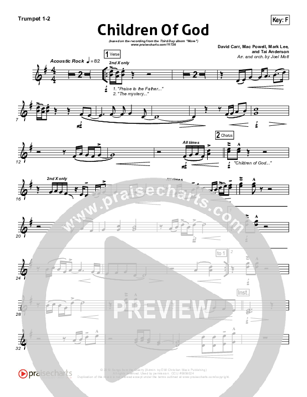 Children Of God Trumpet 1,2 (Third Day)