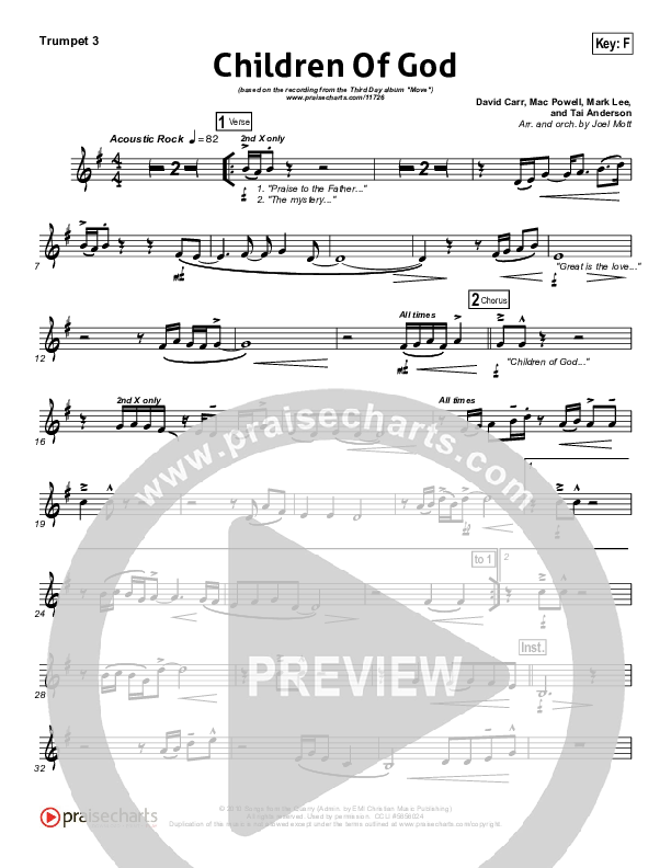 Children Of God Trumpet 3 (Third Day)