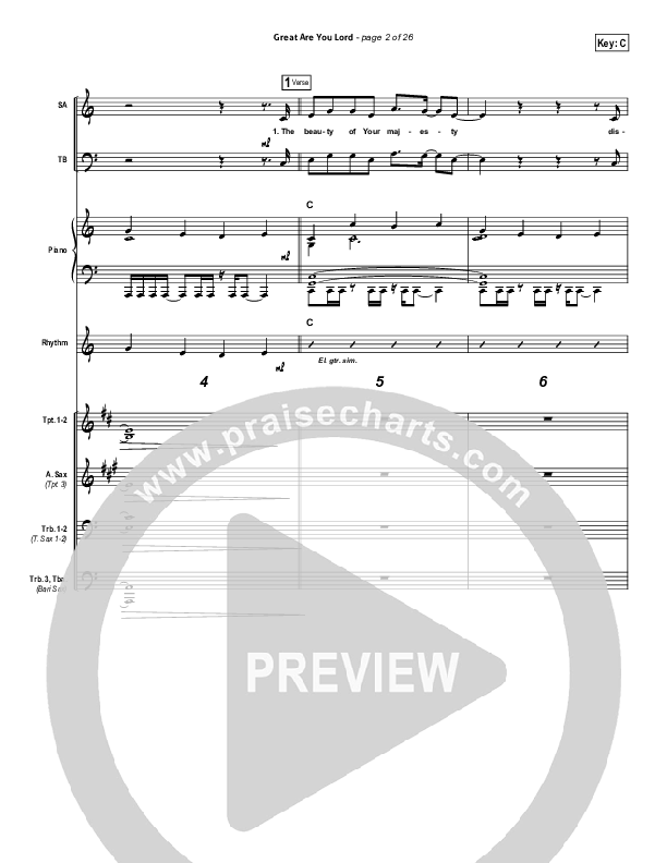 Great Are You Lord Praise Band (Phillips Craig & Dean)