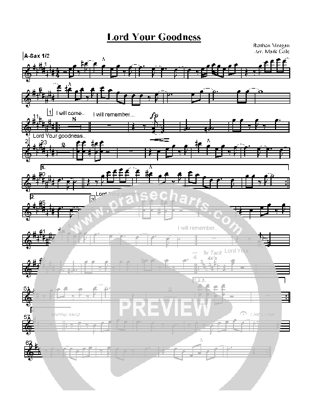 Give Thanks Alto Sax 1/2 (Hillsong Worship)