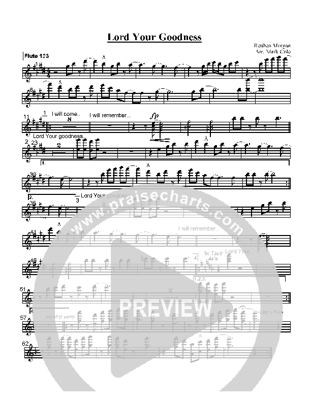 Give Thanks Flute 1/2/3 (Hillsong Worship)