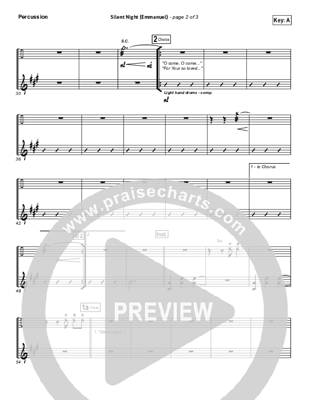 Silent Night (Emmanuel) Percussion (Matt Maher)