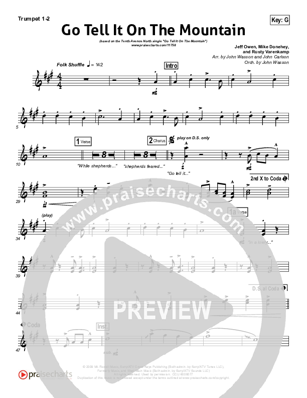 Go Tell It On The Mountain Brass Pack (Tenth Avenue North)