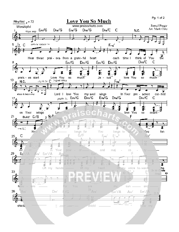 Love You So Much Orchestration (Hillsong Worship)