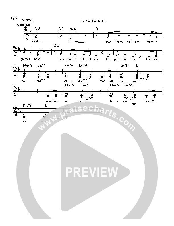 Love You So Much Rhythm/Vocal (Hillsong Worship)