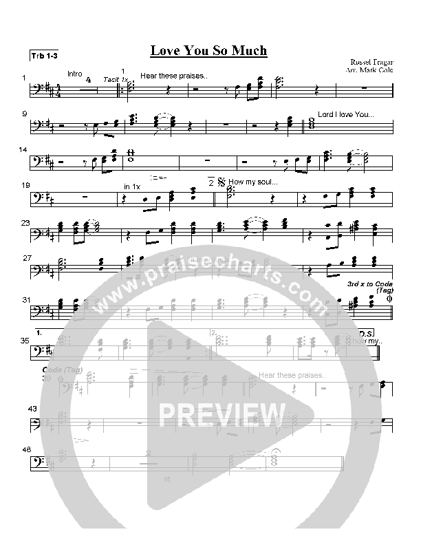 Love You So Much Trombone 1/2/3 (Hillsong Worship)