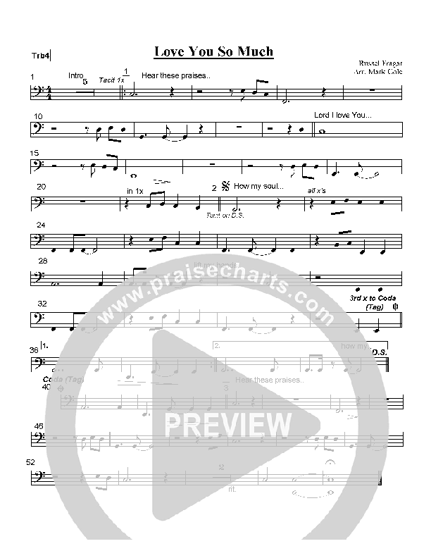 Love You So Much Trombone 4 (Hillsong Worship)