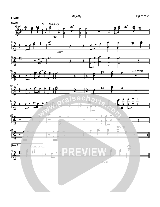 Majesty Tenor Sax 2 (Mark Cole)