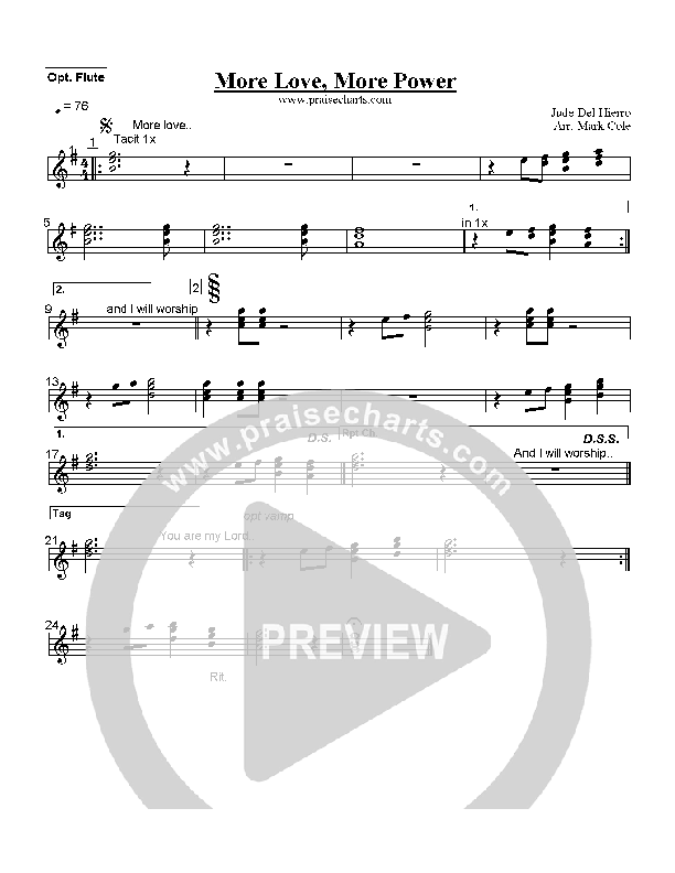 More Love More Power Flute (Andy Park)