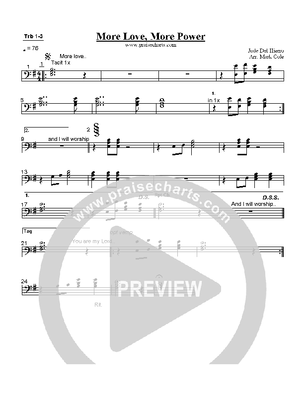 More Love More Power Trombone 1/2/3 (Andy Park)