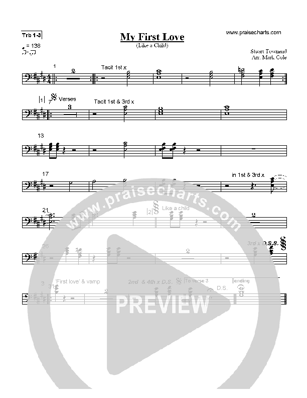 My First Love Trombone 1/2/3 (Stuart Townend)