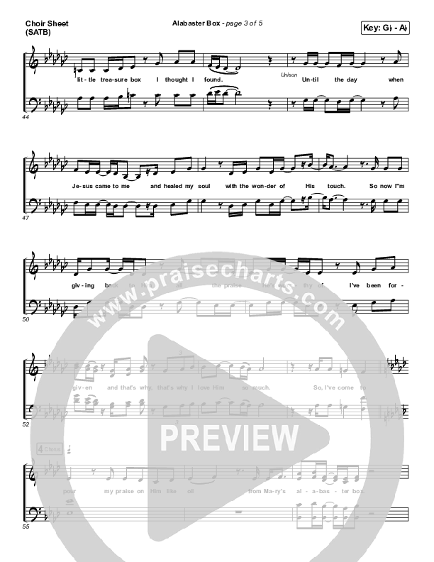 Alabaster Box Choir Vocals (SATB) (CeCe Winans)