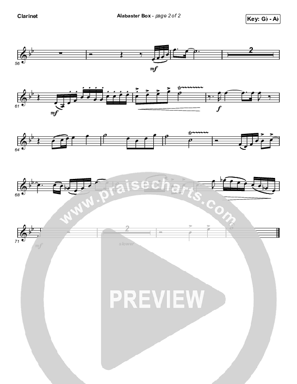 Alabaster Box Clarinet (CeCe Winans)