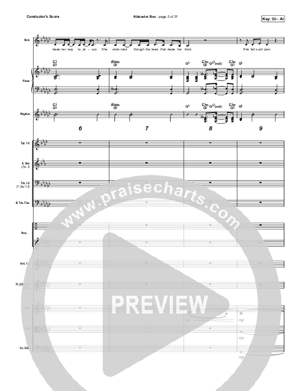 Alabaster Box Conductor's Score (CeCe Winans)