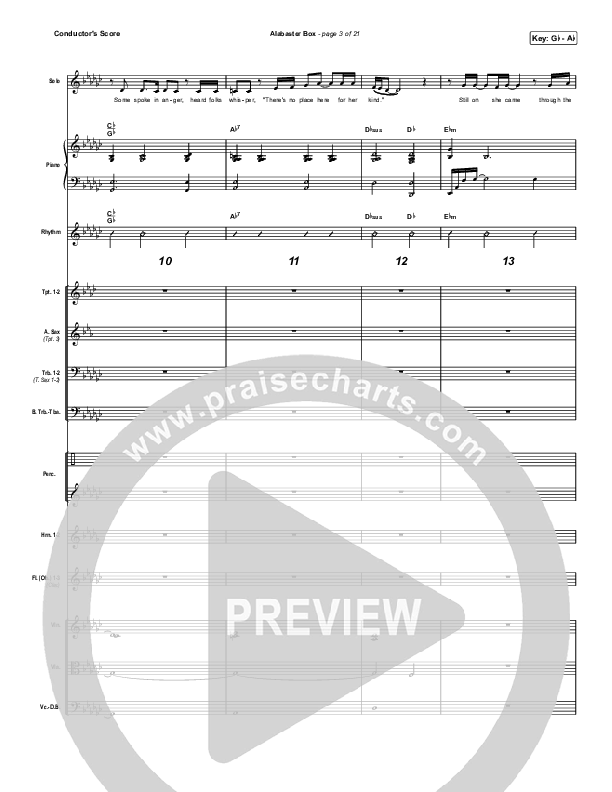 Alabaster Box Conductor's Score (CeCe Winans)