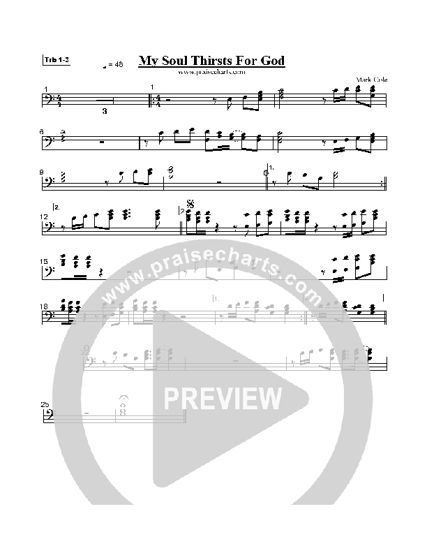 My Soul Thirsts For God Trombone 1/2/3 (Mark Cole)