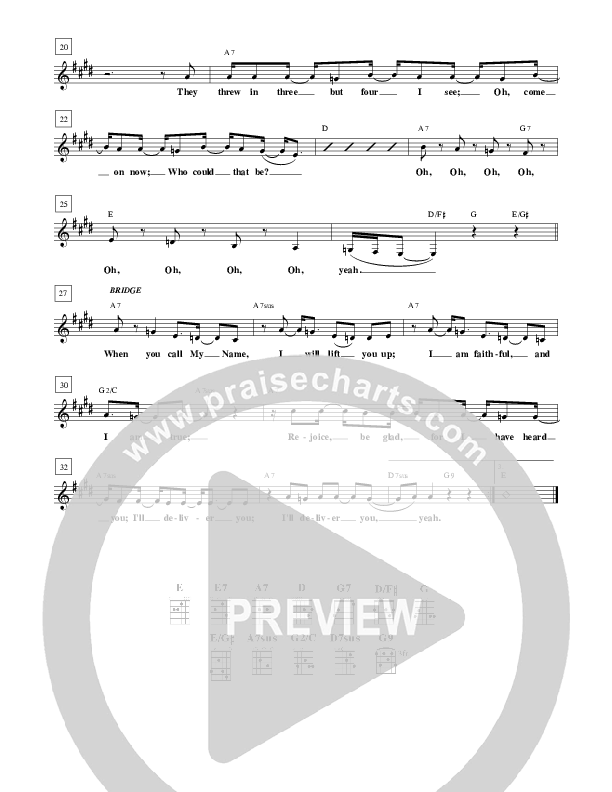 I Will Never Leave You Lead Sheet (Paul Wilbur / Sharon Wilbur)