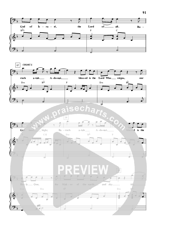 Blessed Is The Lord Lead & Piano (Paul Wilbur)