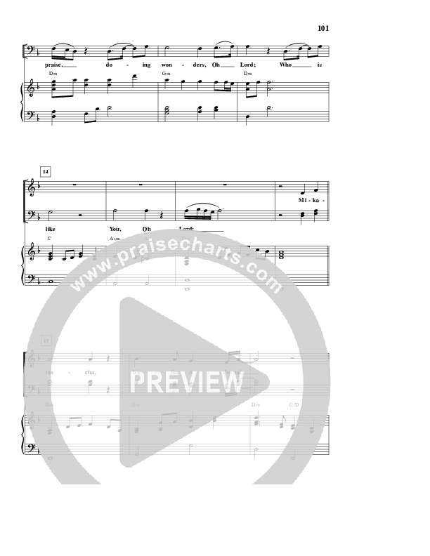 Who Is Like Thee (Mikamocha) Lead & Piano (Paul Wilbur)