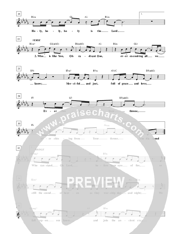The Diamond Turns Lead Sheet (Paul Wilbur)